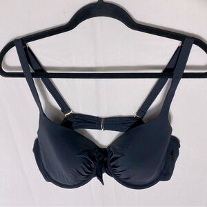 5/$25 La Vie En Rose Aqua Black Bra Top Bikini Top XL